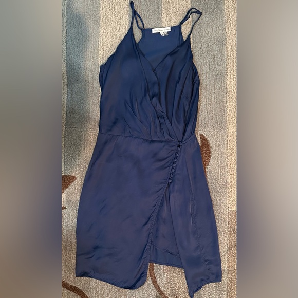 Young Fabulous & Broke Sleeveless Jameson Mini Dress w Button Loop Detail Blue - Picture 3 of 9